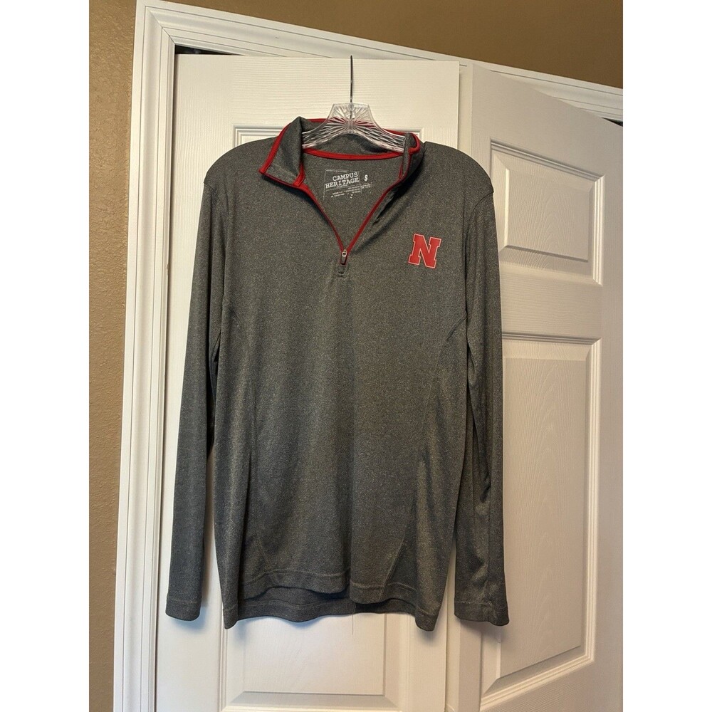 Nebraska Cornhuskers Campus Gear 1/4 Zip Men’s Small Logo